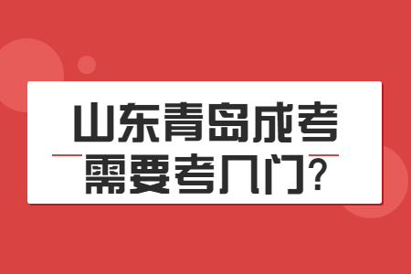 山東青島成考需要考幾門?